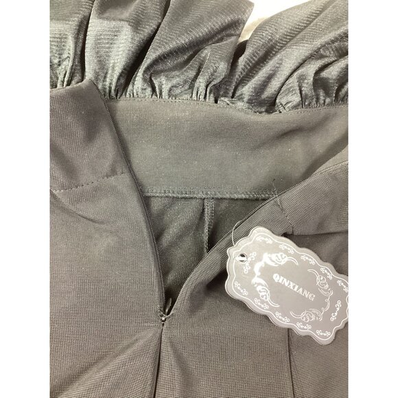 Black Lace Halter Jumpsuit With Flared Legs*Medium Qinxiang*High-End Fashion*NWT - Picture 5 of 6